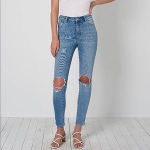 Rolla’s West Coast Ankle Skinny Ripped Jeans